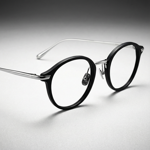 armações de óculos combinadas de metal e acetato fabricante OEM ODM